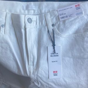 Uniqlo White Jeans NWT
